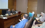 القاضي في اجتماعه بوحدة التخطيط الاستراتيجي: نعمل علي تنفيذ خطة الجامعه بمعدلات سريعه