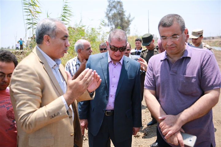 بالصور.. محافظ كفر الشيخ يتفقد موقع انشاء مصنع تدوير القمامة بالحامول