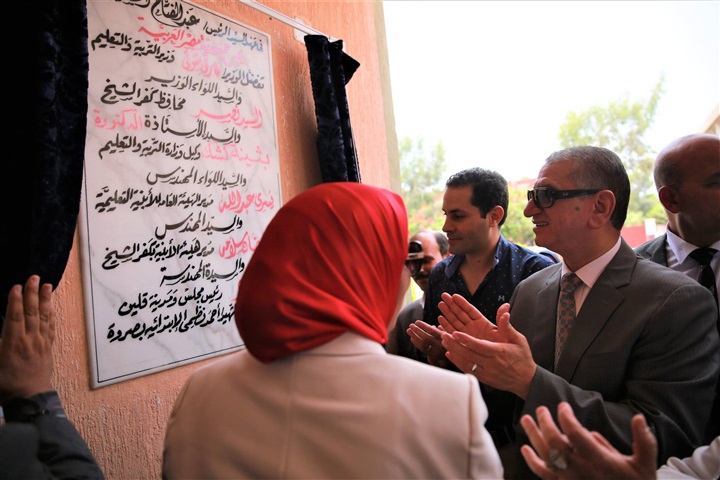 بالصور.. محافظ كفر الشيخ يفتتح مدرسة بقلين بتكلفة 4 مليون جنيه