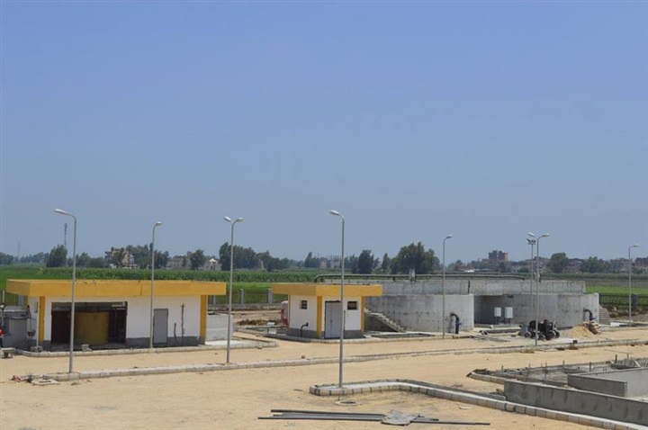 بالصور... تشغيل محطة الصرف الصحي بـ"أريمون" في كفر الشيخ جزئيًا