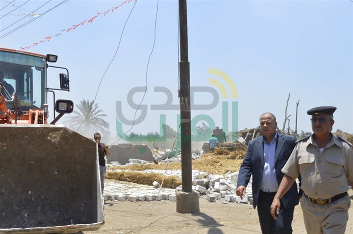 بدء تنفيذ الموجة العاشرة من استرداد أراضي الدولة بكفر الشيخ