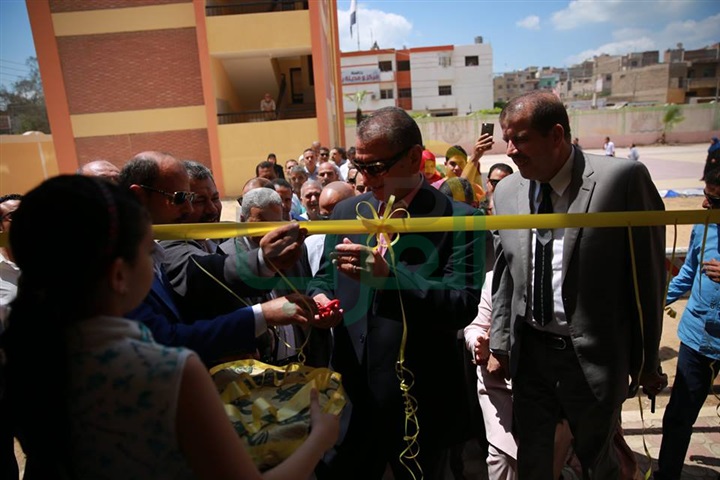 بالصور.. محافظ كفرالشيخ يفتتح مدرسة المعداوى الإبتدائية الجديدة ببيلا