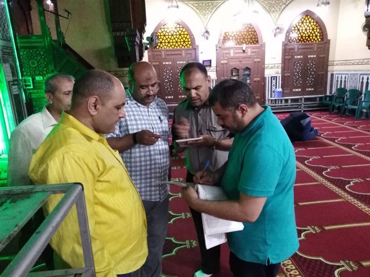 وكيل أوقاف الإسكندرية يفاجئ مساجد غرب  الإسكندرية فجراً 