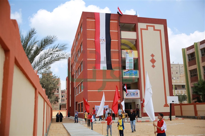 بالصور.. محافظ كفر الشيخ يفتتح مدرسة عمر المختار الابتدائية بسيدى سالم بتكلفة 10 مليون جنيه