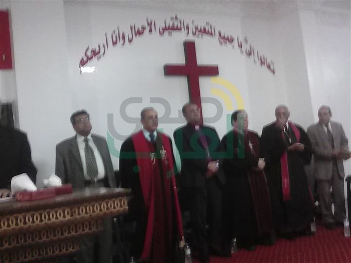 بالصور.. رئيس الطائفة الإنجيلية ومدير أمن كفر الشيخ يشهدان حفل تنصيب راعي كنسية دسوق