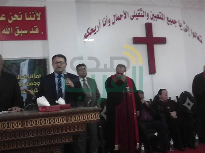 بالصور.. رئيس الطائفة الإنجيلية ومدير أمن كفر الشيخ يشهدان حفل تنصيب راعي كنسية دسوق
