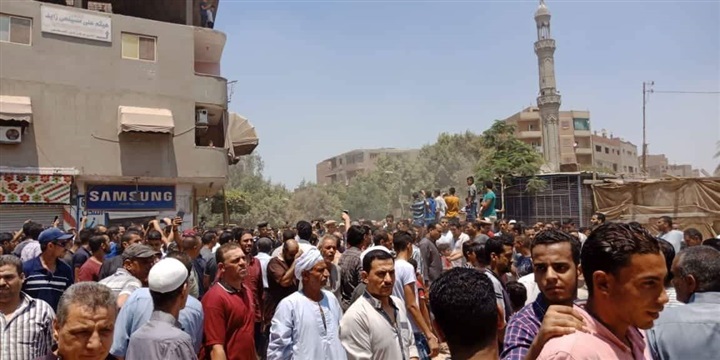 شييع جنازة شهيد العملية الشاملة بسيناء بمسقط رأسه فى الخانكة 