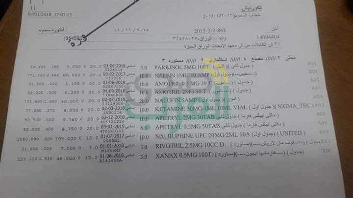 بالمستندات.. تورط شركة أدوية حكومية بالاتجار في العقاقير المخدرة بالمستندات.. تورط شركة أدوية حكومية بالاتجار في العقاقير المخدرة