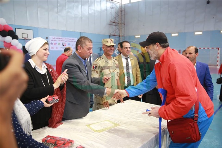بالفيديو والصور...محافظ كفر الشيخ يكرم أبطال متحدي الإعاقة