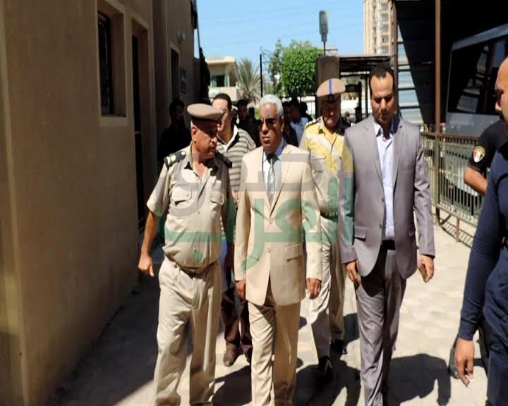 بالصور...مدير أمن كفر الشيخ يتفقد مجمع محاكم ولجان الثانوية الأزهرية