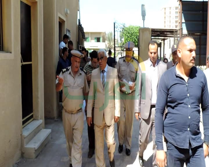 بالصور...مدير أمن كفر الشيخ يتفقد مجمع محاكم ولجان الثانوية الأزهرية