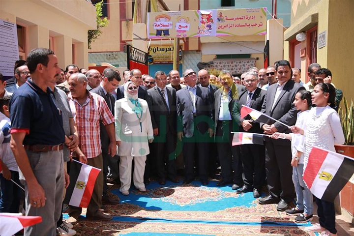 بالصور.. محافظ كفر الشيخ يفتتح مدرسة إبتدائية جديدة بدسوق بتكلفة 3 ملايين جنيه