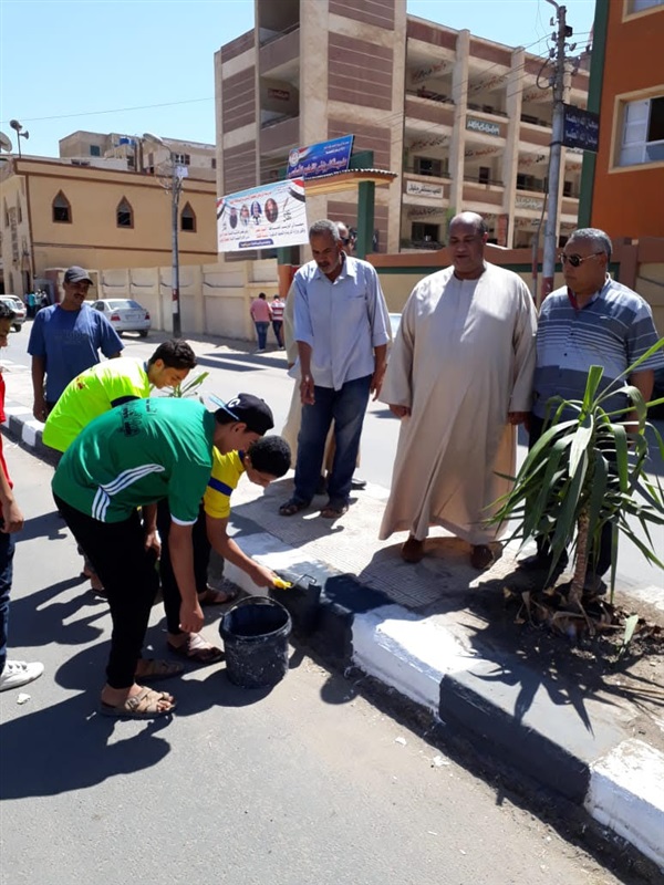 بالصور.. "مستقبل وطن" بكفر الشيخ يشارك في أعمال التجميل بمدينة الرياض 