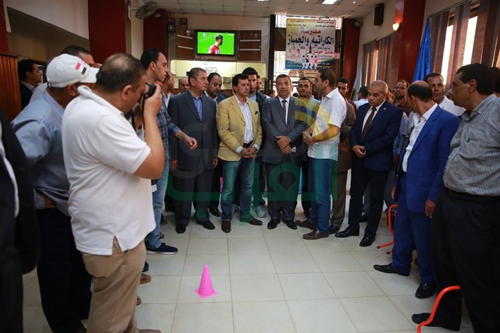 بالصور...محافظ كفرالشيخ ووزير الرياضة يتفقدان مركز شباب الرياض