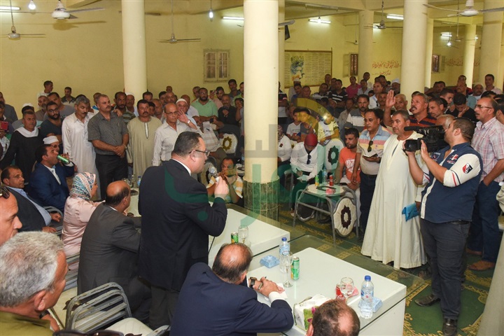 محافظ الإسكندرية يضع حجر الأساس لمحطة معالجة مياه الصرف الصحي بقرية أبيس  