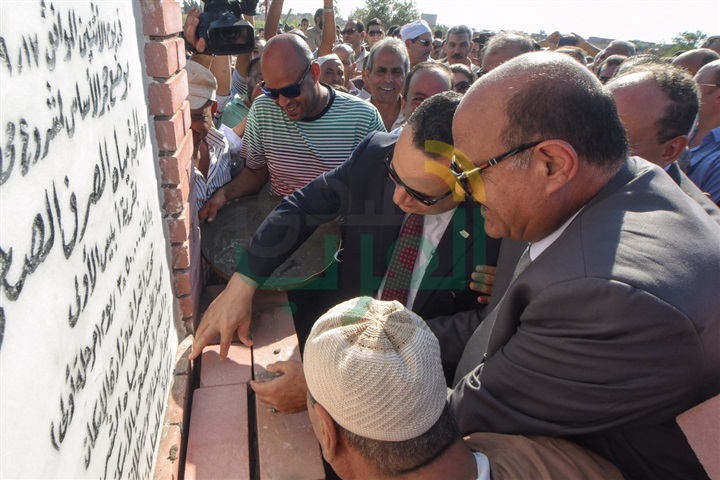 محافظ الإسكندرية يضع حجر الأساس لمحطة معالجة مياه الصرف الصحي بقرية أبيس  