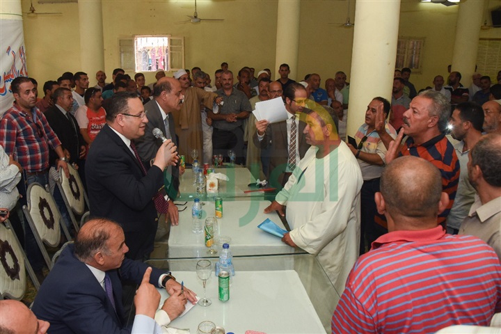 محافظ الإسكندرية يضع حجر الأساس لمحطة معالجة مياه الصرف الصحي بقرية أبيس  