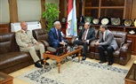 بالصور.. محافظ كفر الشيخ يستقبل مدير الأمن والمستشار العسكري