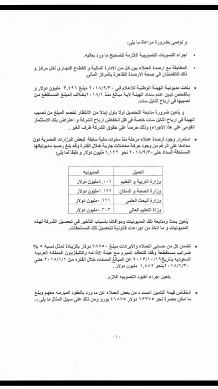 بالمستندات.. المركزى للمحاسبات يكشف تقاعس النايل سات عن تحصيل مديونيات الوزارات بالمستندات.. المركزى للمحاسبات يكشف تقاعس النايل سات عن تحصيل مديونيات الوزارات