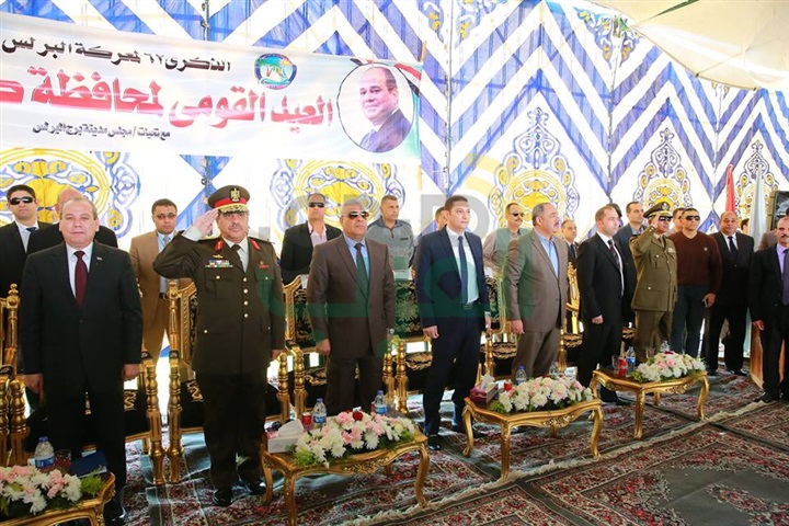 محافظ كفر الشيخ وقادة القوات البحرية يحتفلون بالعيد القومي من قلب معركة البرلس البحرية