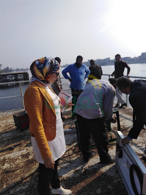بالصور.. تركيب أول جهاز لقياس تلوث المياه بكفر الشيخ