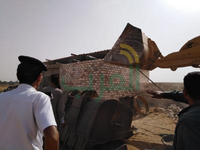  بالصور..حملة موسعة لإزالة التعديات في أسيوط الجديدة