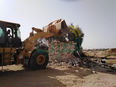  بالصور..حملة موسعة لإزالة التعديات في أسيوط الجديدة