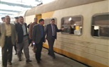 رئيس السكة الحديد يتفقد محطة الشرق وكوبرى الليمون 