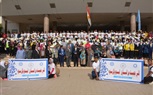 رئيس جامعة أسيوط يعطى إشارة بدء مارثوان 