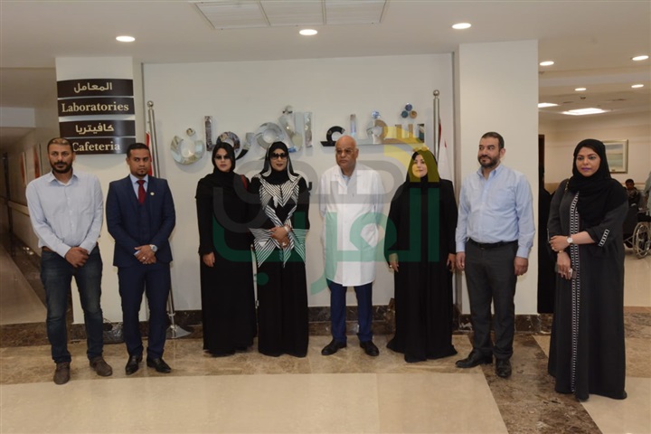 وفد مستثمرات من دولة الإمارات يزرن مستشفي شفاء الأورمان بالأقصر