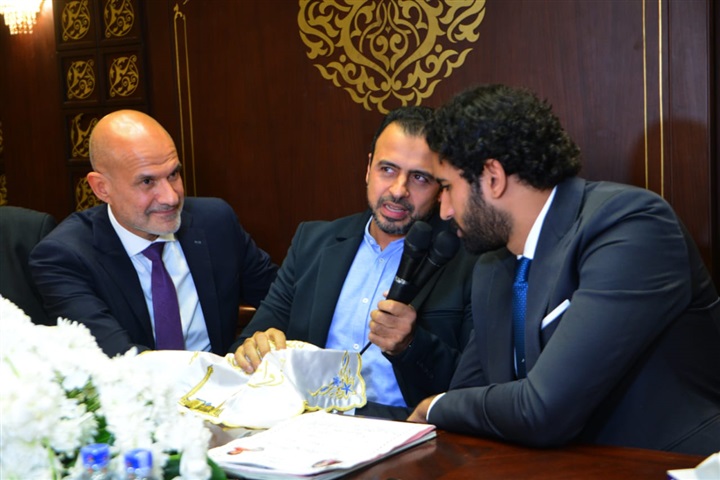 بالصور.. مصطفى حسني يعقد قران إسلام خالد صلاح على مريم قورة بالصور.. مصطفى حسني يعقد قران إسلام خالد صلاح على مريم قورة