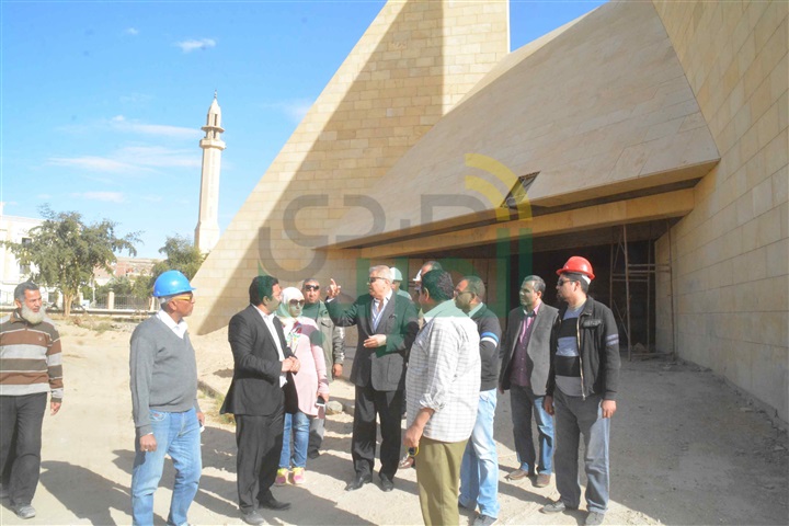 محافظ المنيا يتابع أعمال المرحلة الثالثة لإنشاء المتحف الاتوني