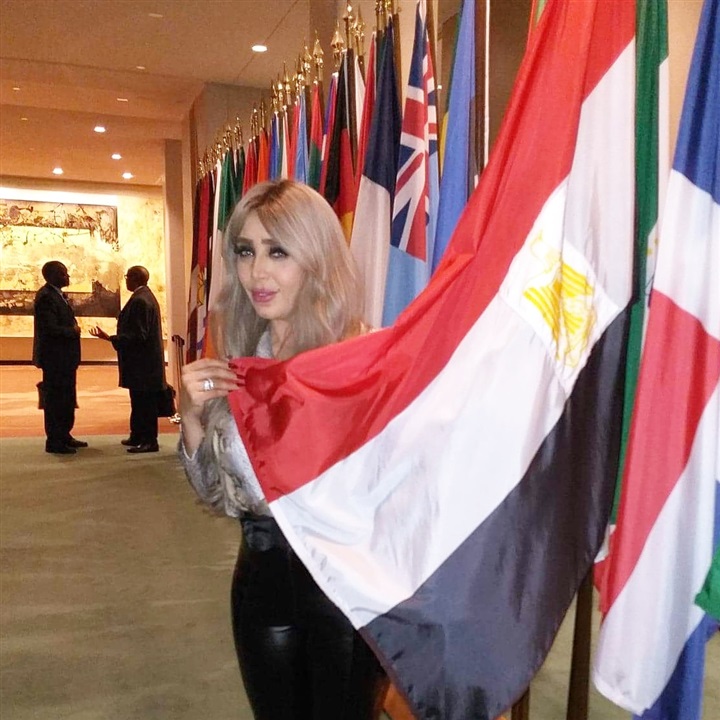 تكريم العميد محمد سمير والاعلاميه ايمان أبوطالب من الامم المتحده بنيويورك 