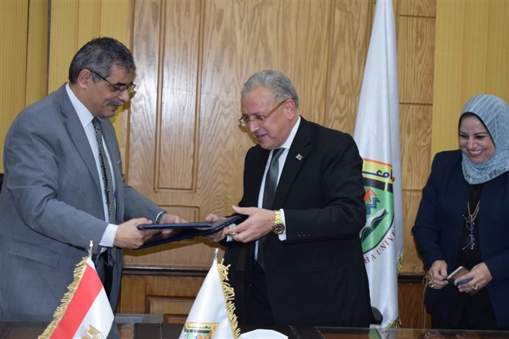 تعاون بين جامعة بنها ونقابتى المهندسين والصيادلة بالقليوبية
