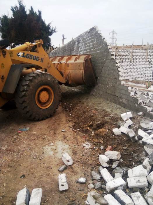 حملات مكبرة لإزالة تعديات البناء على الأراضى الزراعية والأدوار المخالفة بالشرقية 