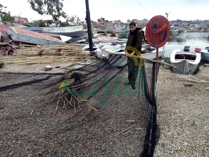 بالصور.. ضبط 3 فلوكات خشبية وماكينتين" كوبوتا" في حملة لإزالة التعديات ببحيرة البرلس