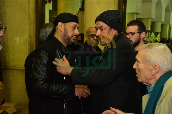 حميد الشاعري و عدويه و هشام سليمان و هاني رامزي و ممدوح موسي و راندا البحيري و امينه في عزاء والدة عصام كاريكا حميد الشاعري و عدويه و هشام سليمان و هاني رامزي و ممدوح موسي و راندا البحيري و امينه في عزاء والدة عصام كاريكا