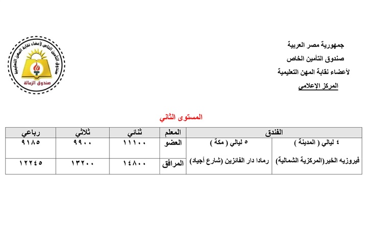  "المهن التعليمية" تفتح باب الحجز لعمرة رجب وشعبان للمعلمين بنسبة خصم 25%