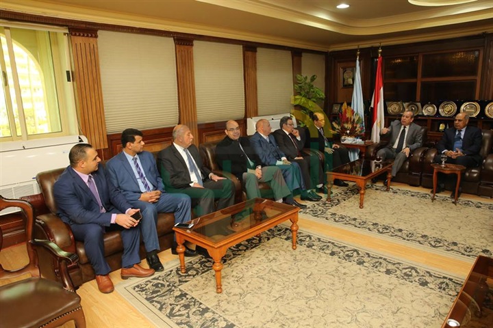 بالصور.. محافظ كفر الشيخ يستقبل مساعد وزير المالية لافتتاح أعمال تطوير المديرية المالية