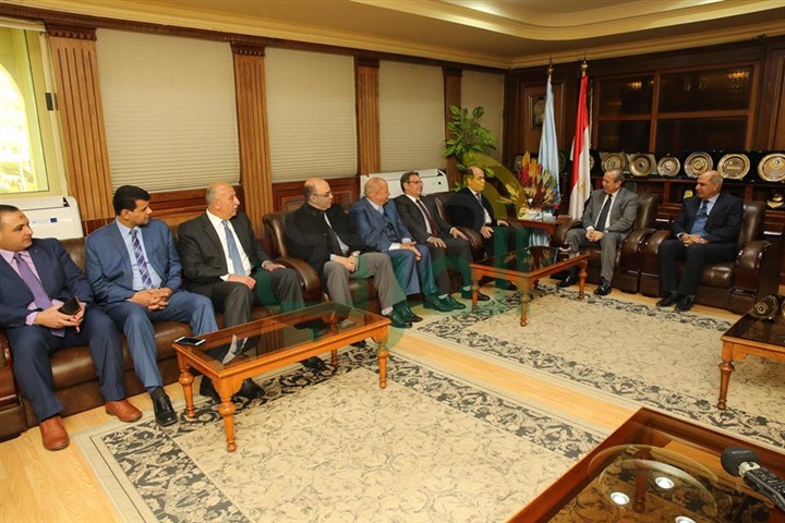 بالصور.. محافظ كفر الشيخ يستقبل مساعد وزير المالية لافتتاح أعمال تطوير المديرية المالية