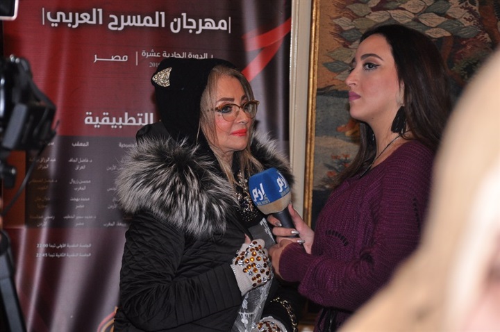 حضور الفخرانى وسهير المرشدى ووفود عربية افتتاح مهرجان المسرح العربى بالأوبرا