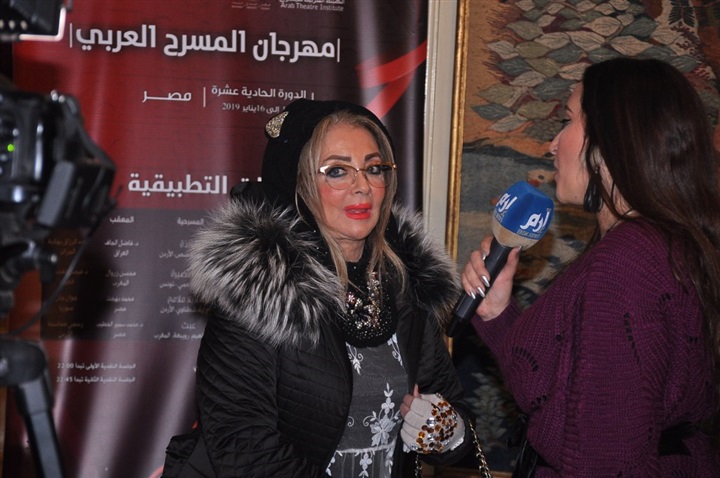 حضور الفخرانى وسهير المرشدى ووفود عربية افتتاح مهرجان المسرح العربى بالأوبرا