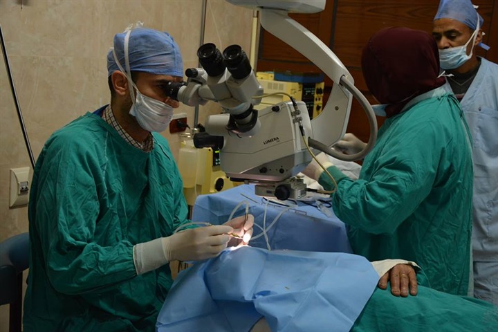 15عملية مياه بيضاء وزرع عدسات في أول يوم لحملة "الإبصار حق لكل مواطن" بالشرقية