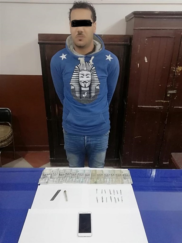 بالصور.. ضبط 6 متهمين بحوزتهم أسلحة ومخدرات بكفر الشيخ