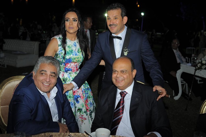 بالصور.. سعد والليثي وأبو الليف يشعلون حفل زفاف محمد وميرنا
