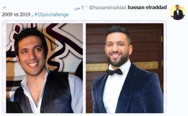 الفنان حسن الرداد يشارك في تحدي الـ 10 سنوات الفنان حسن الرداد يشارك في تحدي الـ 10 سنوات