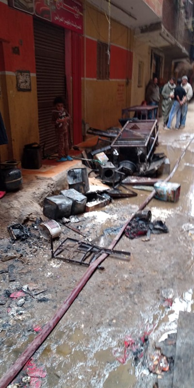 السيطرة على حريق نشب فى مخبز بشبرا الخيمة