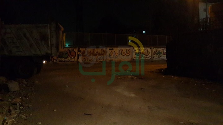 إنهيار أرضى اسفل عمارات سكنية بشبرا الخيمة 