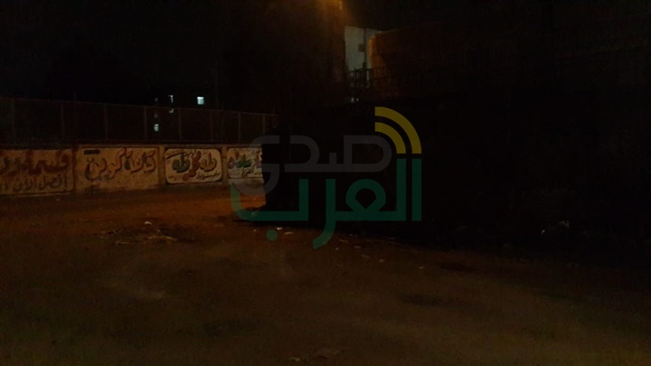 إنهيار أرضى اسفل عمارات سكنية بشبرا الخيمة 