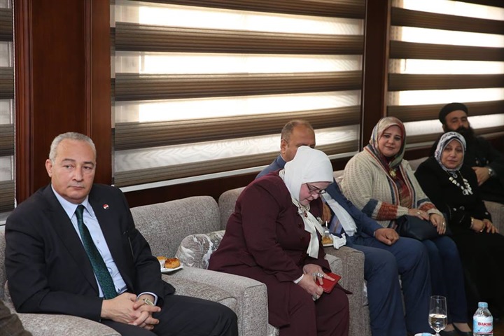 بالصور.. محافظ كفر الشيخ  يهنئ قيادات وأجهزة الشرطة بالعيد الـ67